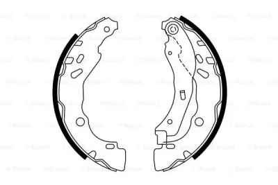 0 986 487 782 BOSCH Комплект тормозных колодок