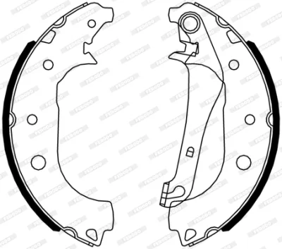 FSB4319 FERODO Комплект тормозных колодок
