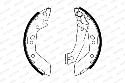 FSB606 FERODO Комплект тормозных колодок