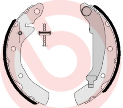 S 15 501 BREMBO Комплект тормозных колодок