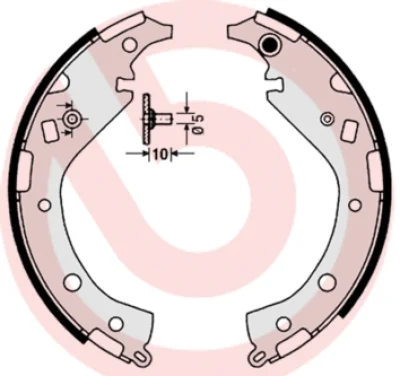 S 83 549 BREMBO Комплект тормозных колодок