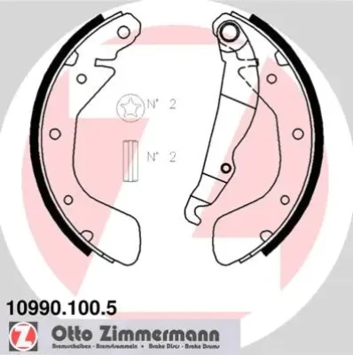 Комплект тормозных колодок ZIMMERMANN 10990.100.5