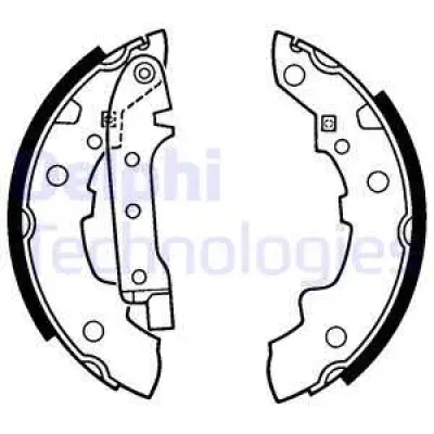 LS1217 DELPHI Комплект тормозных колодок