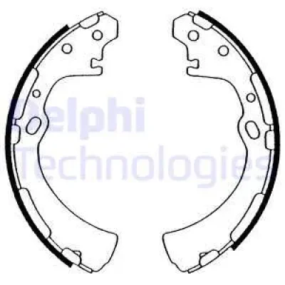 LS1505 DELPHI Комплект тормозных колодок