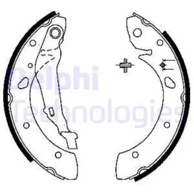 Комплект тормозных колодок DELPHI LS1843