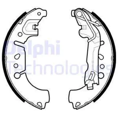 LS2135 DELPHI Комплект тормозных колодок