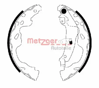 MG 209 METZGER Комплект тормозных колодок