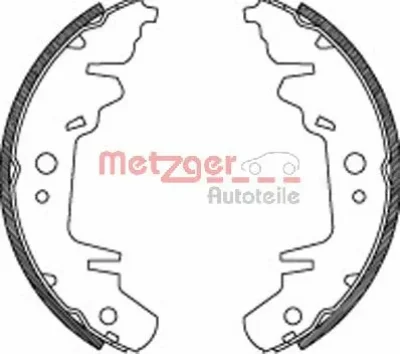 MG 718 METZGER Комплект тормозных колодок