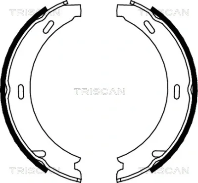 8100 23412 TRISCAN Комплект тормозных колодок