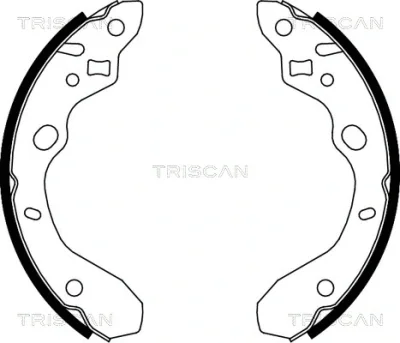 8100 50611 TRISCAN Комплект тормозных колодок