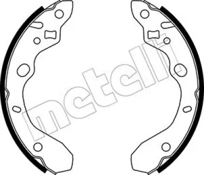 53-0214 METELLI Комплект тормозных колодок