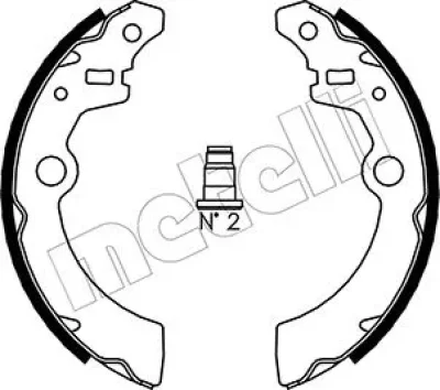 Комплект тормозных колодок METELLI 53-0404