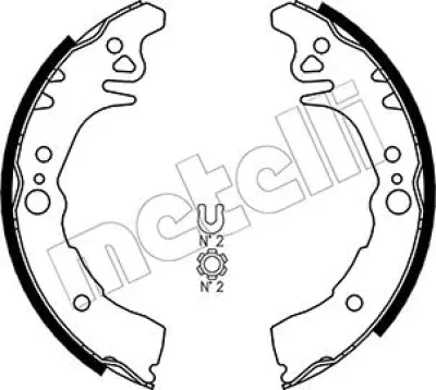 Комплект тормозных колодок METELLI 53-0436