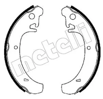 53-0456 METELLI Комплект тормозных колодок