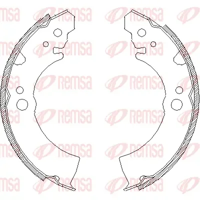 4066.00 REMSA Комплект тормозных колодок