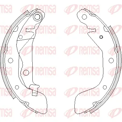 Комплект тормозных колодок REMSA 4208.00