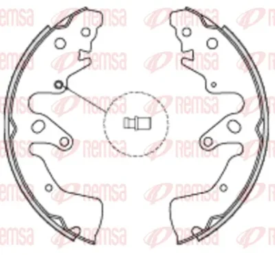 4228.00 REMSA Комплект тормозных колодок