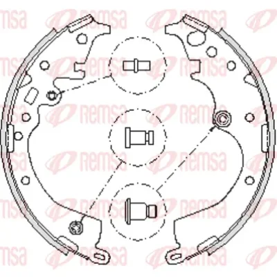 4239.00 REMSA Комплект тормозных колодок