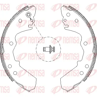 4308.00 REMSA Комплект тормозных колодок