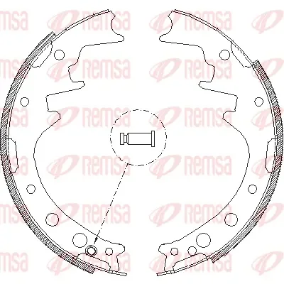 4346.00 REMSA Комплект тормозных колодок