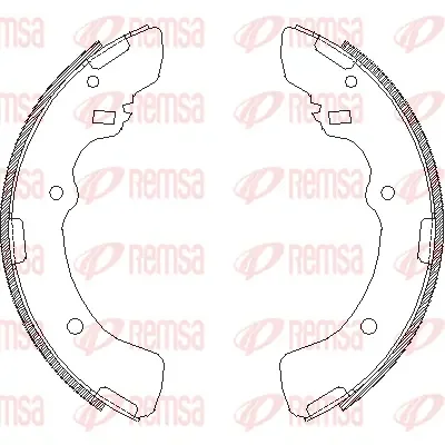 Комплект тормозных колодок REMSA 4379.00