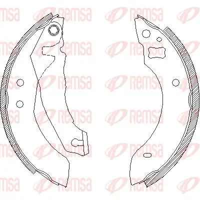 4510.00 REMSA Комплект тормозных колодок