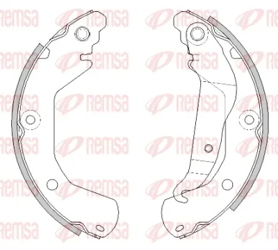 4515.00 REMSA Комплект тормозных колодок