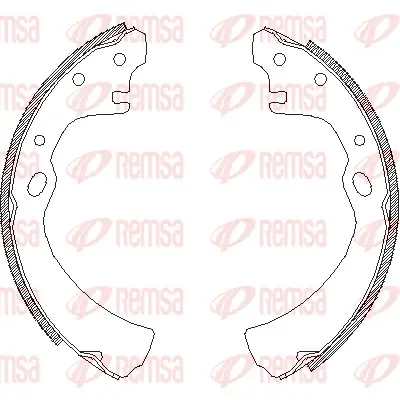 Комплект тормозных колодок REMSA 4649.00