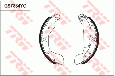 GS7884 TRW Комплект тормозных колодок