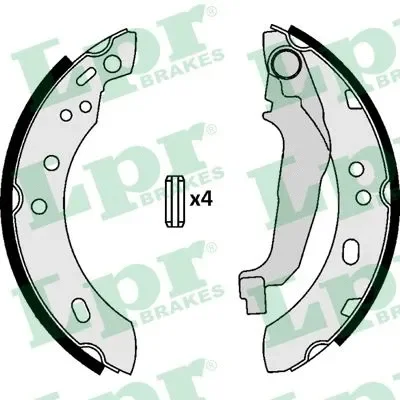 07090 LPR/AP/RAL Комплект тормозных колодок