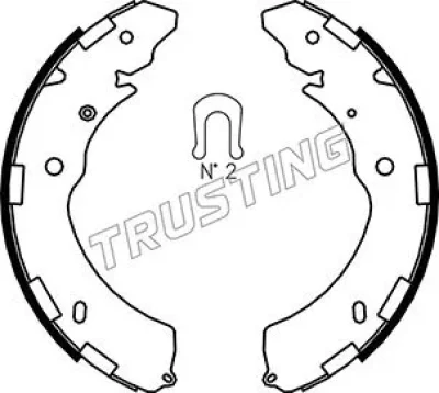 Комплект тормозных колодок TRUSTING 064.181