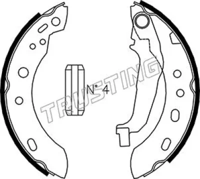 067.189 TRUSTING Комплект тормозных колодок