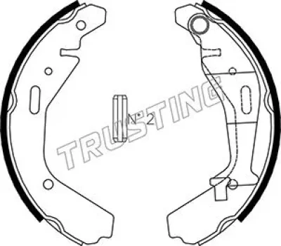 Комплект тормозных колодок TRUSTING 073.176