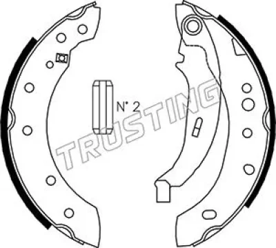 Комплект тормозных колодок TRUSTING 079.195