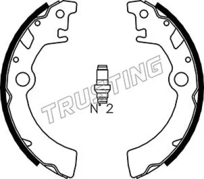 111.242 TRUSTING Комплект тормозных колодок