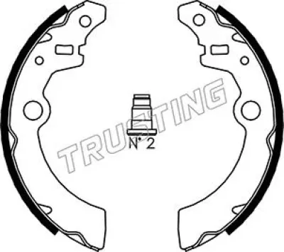 Комплект тормозных колодок TRUSTING 111.246