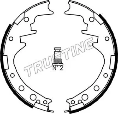 115.249 TRUSTING Комплект тормозных колодок