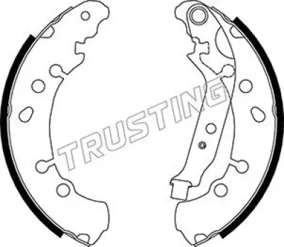 115.326 TRUSTING Комплект тормозных колодок