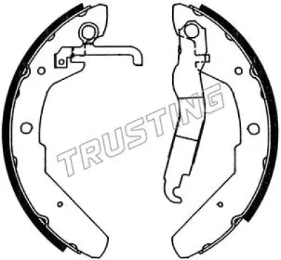 124.279 TRUSTING Комплект тормозных колодок