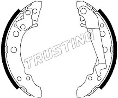 124.288 TRUSTING Комплект тормозных колодок