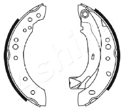 55-00-0226 ASHIKA Комплект тормозных колодок