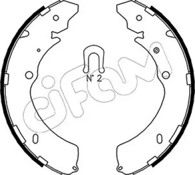 153-193 CIFAM Комплект тормозных колодок