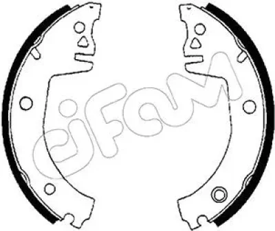 153-378 CIFAM Комплект тормозных колодок
