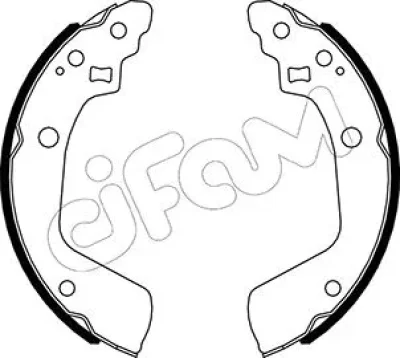 153-520 CIFAM Комплект тормозных колодок