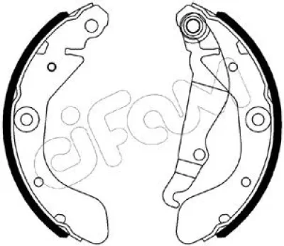 153-553 CIFAM Комплект тормозных колодок