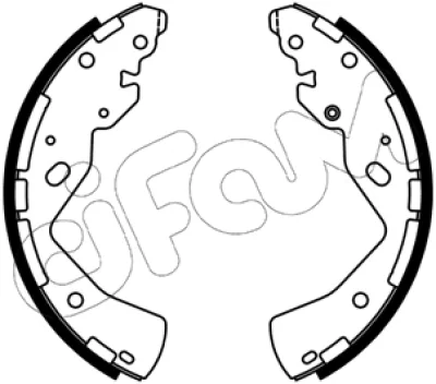 153-668 CIFAM Комплект тормозных колодок