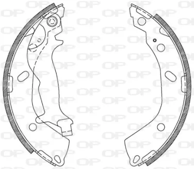 BSA2108.00 OPEN PARTS Комплект тормозных колодок