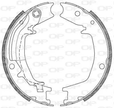 BSA2128.00 OPEN PARTS Комплект тормозных колодок