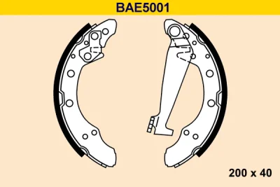 BAE5001 BARUM Комплект тормозных колодок