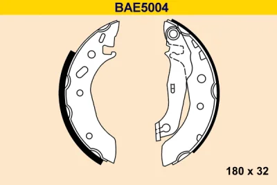 BAE5004 BARUM Комплект тормозных колодок